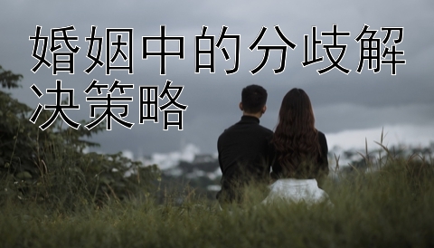 婚姻中的分歧解决策略