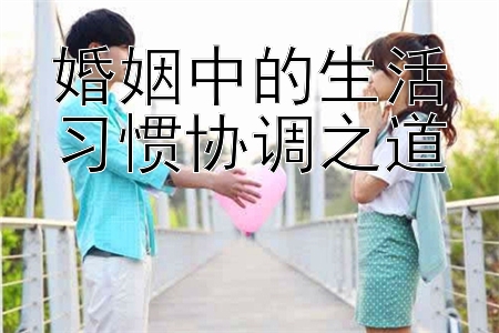 婚姻中的生活习惯协调之道