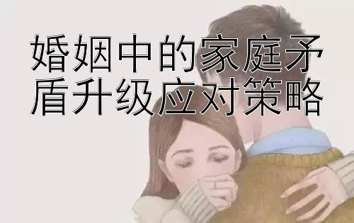 婚姻中的家庭矛盾升级应对策略