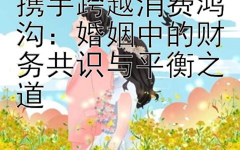 携手跨越消费鸿沟：婚姻中的财务共识与平衡之道