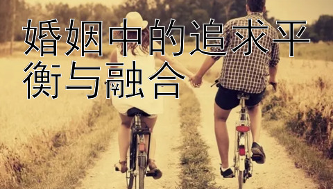 婚姻中的追求平衡与融合