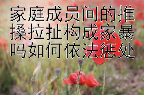 家庭成员间的推搡拉扯构成家暴吗如何依法惩处